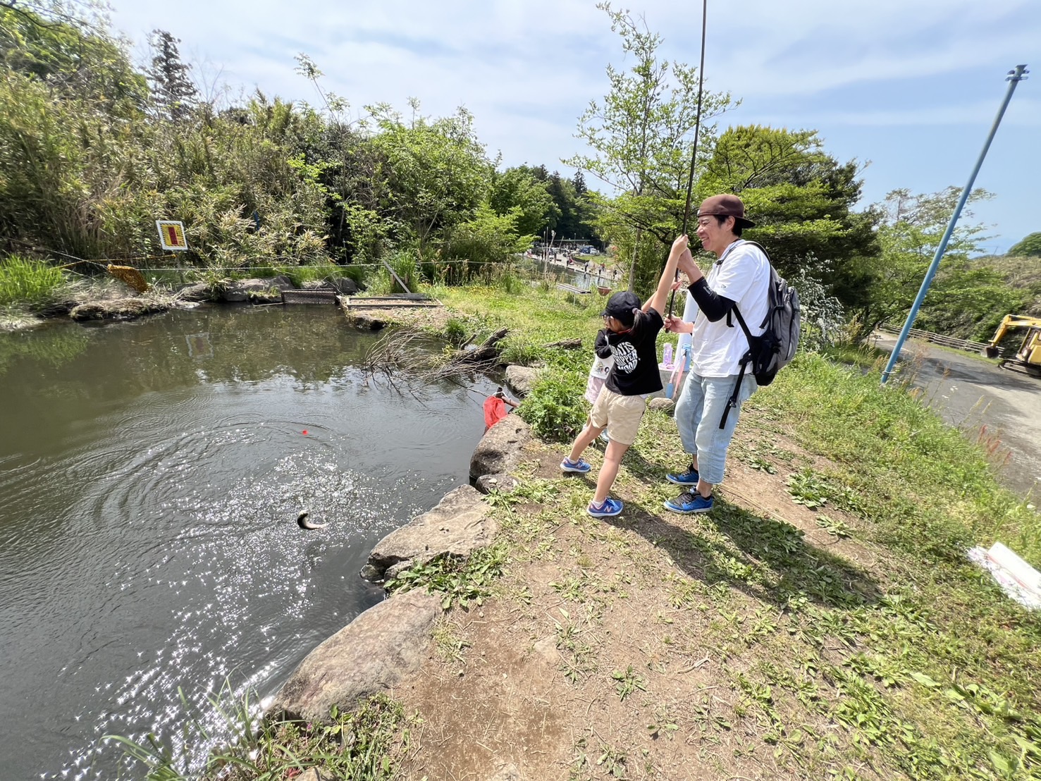 川池の餌釣りエリア