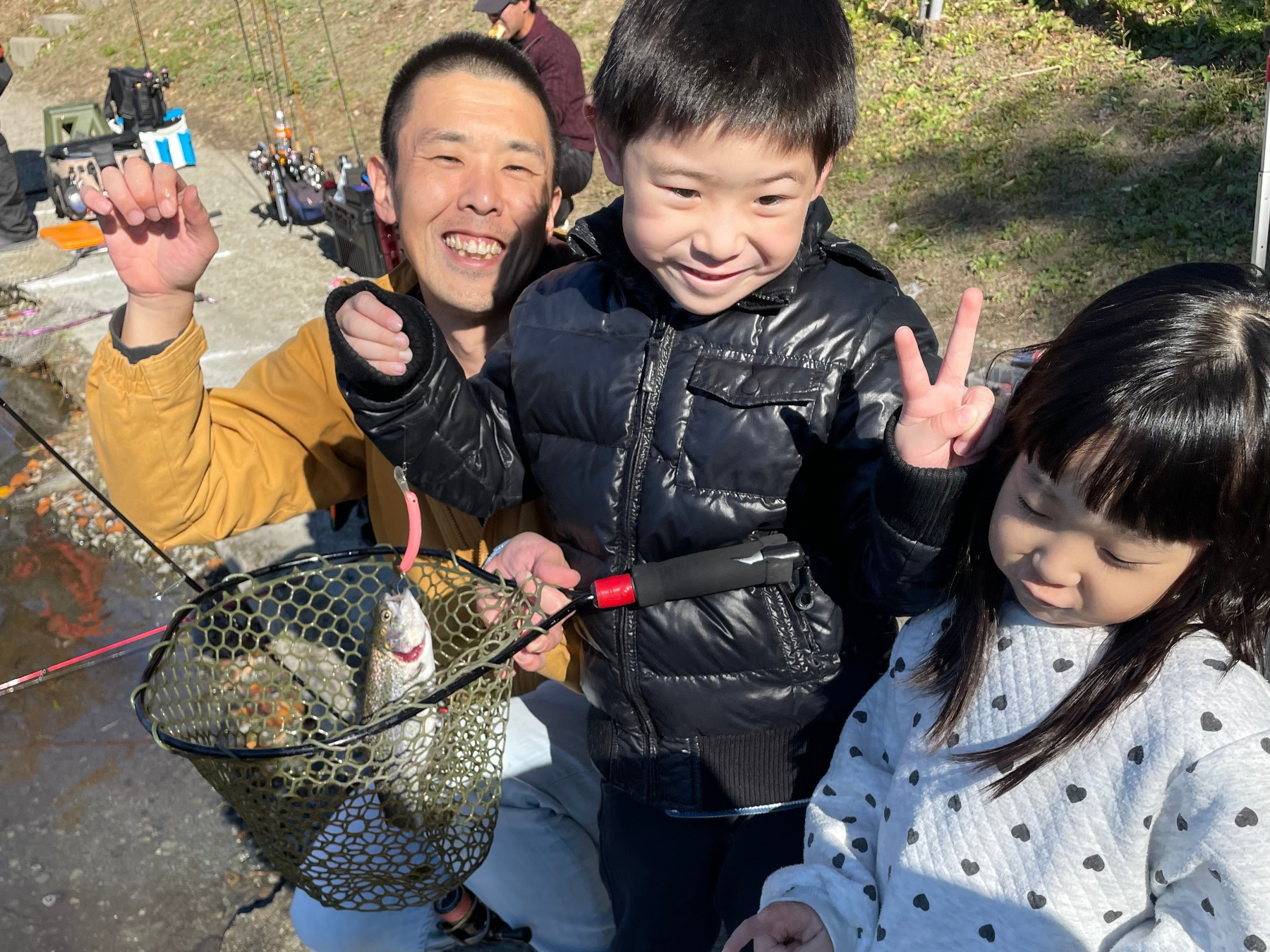 初めてのお子様でも楽しめるトラウトフィッシング